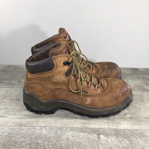 Red Wing 2327 Flexbond Waterproof Brown Leather Womens Steel Toe Shoes Boots 8.5